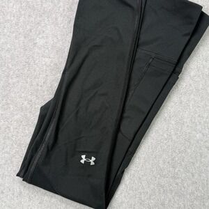 Under Armour Women's HeatGear Leggings Black‎ XS High Rise Fitted Workout Pants